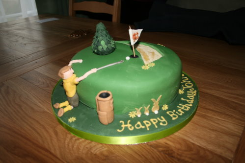 Birthday Cake Shot on Golfing Cake     John   S 72nd Birthday Cake   The Village Cake