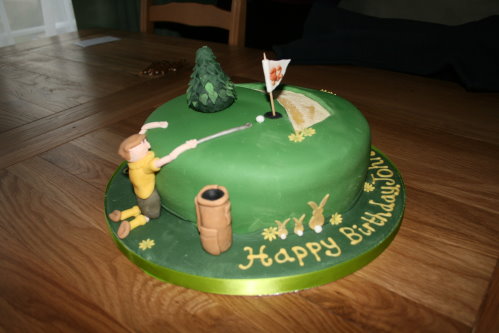 Birthday Cake Shot on Golfing Cake John S 72nd Birthday Cake The Village Cake