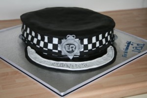 Policemans Cap Memorial Cake - Metropolitan Police Policemans Cap Memorial Cake - Metropolitan Police